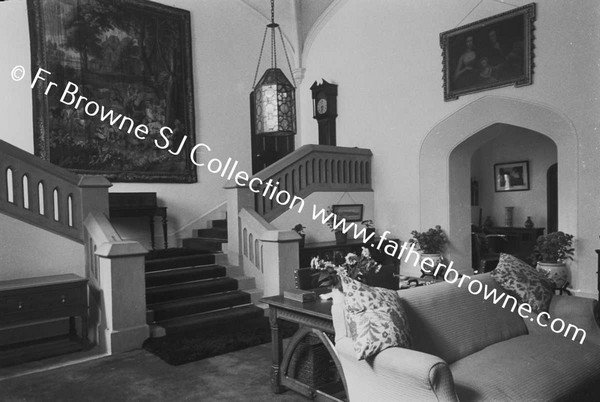 LISMORE CASTLE  ENTRANCE HALL EAST SIDE